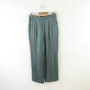 【中古】アーバンリサーチ URBAN RESEARCH サテンストレートパンツ ロング 青緑 38 *A298 レディース 【ベクトル 古着】 250327(4)