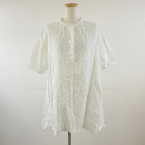【中古】S.T.CLOSET FRABJOUS チュニック 半袖 刺繍 オフホワイト 白 *T867 レディース 【ベクトル 古着】 250328 【中古】S.T.CLOSET FRABJOUS チュニック 半袖 刺繍 オフホワイト 白 *T867 レディース 【ベクトル 古着】 250328