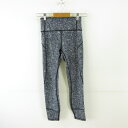 【中古】ルルレモン lululemon スポーツ ヨガウェア ロングパンツ ストレッチ 黒 4 *T325 レディース 【ベクトル 古着】 250507