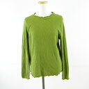【中古】グローバルワーク GLOBAL WORK Beau-tee カットソー 長袖 リブ 緑 M *T327 【ベクトル 古着】 250507