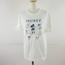 【中古】グリーンレーベルリラクシング ユナイテッドアローズ green label relaxing Disney カットソー Tシャツ 半袖 プリント ミッキーマウス 白 F *T509 レディース 【ベクトル 古着】 250521