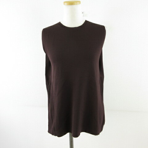 【中古】ロペ ROPE サマーニット ノースリーブ 焦げ茶 38 *T40 レディース 【ベクトル 古着】 250820