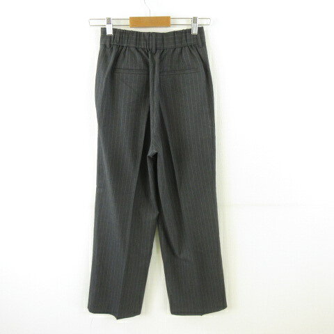 【中古】グローバルワーク GLOBAL WORK スラックス パンツ ストレート ストライプ グレー S *T629 レディース 【ベクトル 古着】 260128 auc-vector-20714723 ブランド古着の買取販売ベクトル サンプル画像2