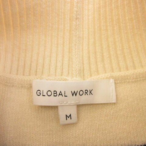 【中古】グローバルワーク GLOBAL WORK ハイネックニット セーター ボーダー 長袖 オフホワイト 黒 M *A521 レディース 【ベクトル 古着】 260203 auc-vector-20714758 ブランド古着の買取販売ベクトル サンプル画像3