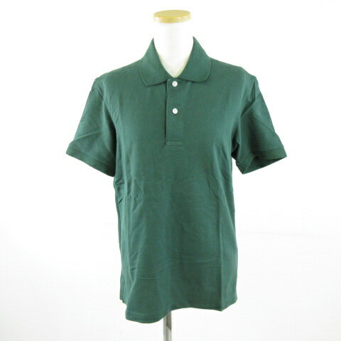 【中古】ユニクロ UNIQLO ドライカノコポロシャツ 半袖 緑 S *A828 メンズ 【ベクトル 古着】 260227