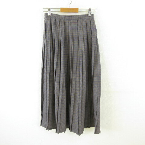 ユニクロ UNIQLO INES DELA FRESSANGE スカート ロング プリーツ グレー M *T459 レディース  260410