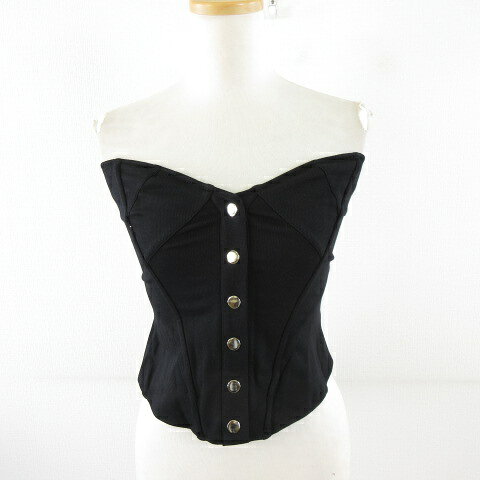 【中古】未使用品 Fleur du mal コルセット ビスチェ 黒 XS *A293 レディース 【ベ...
