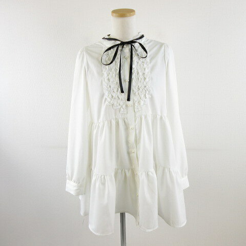【中古】未使用品 Lutique?Mian チュニック ブラウス フリル 長袖 オフホワイト 白 S *A573 レディース 【ベクトル 古着】 260423表記サイズS実寸サイズ肩幅：32cm　身幅：42cm　着丈：70cm　袖丈：59cm　　素材ポリエステル97% ポリウレタン3%色白 オフホワイト状態タグ付きの未使用品です。 ※未使用品・新品同様の商品ではございますが、一度は一般の方の手に渡り、個人で保管されていた商品です。 また、保管・陳列時の薄いスレなど微細な状態変化が見られる場合がございます。ご理解の上ご購入ください。商品のお問い合わせの回答を休止しております。＊各商品ページの商品詳細等をご確認の上ご購入ください。【中古】未使用品 Lutique?Mian チュニック ブラウス フリル 長袖 オフホワイト 白 S *A573 レディース 【ベクトル 古着】 260423状態ランク　”S”詳細については、下記および「状態ランクについて」ページをご覧ください。未使用・新品の商品ほぼ新品同様の商品使用感が少なく、かなり状態の良い商品使用感はあるが、傷や汚れの少ない商品使用感の他、傷や汚れが見られる商品かなり大きな傷みがある難あり商品※S〜CランクはUSED品となりますので、使用感をご理解の上でご入札下さい。状態ランクについてinformation表記サイズS実寸サイズ肩幅：32cm　身幅：42cm　着丈：70cm　袖丈：59cm　　素材ポリエステル97% ポリウレタン3%色白 オフホワイト状態タグ付きの未使用品です。 ※未使用品・新品同様の商品ではございますが、一度は一般の方の手に渡り、個人で保管されていた商品です。 また、保管・陳列時の薄いスレなど微細な状態変化が見られる場合がございます。ご理解の上ご購入ください。商品のお問い合わせの回答を休止しております。＊各商品ページの商品詳細等をご確認の上ご購入ください。本商品は一点物です他サイトや店舗にて販売している商品です。多少のお時間差にて欠品になることもございます。予めご了承頂ますようお願い致します。ベクトル・サイズガイドはこちらこの商品と同じブランドの商品を見る