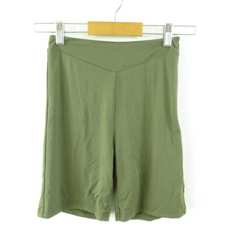 未使用品 Tiger Mist. ショートパンツ CARICE ストレッチ カーキ 緑 XS *T636 レディース  260427