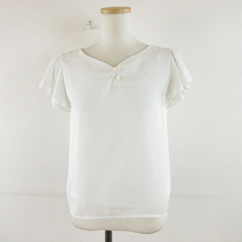 乐天商城 - 【中古】トッコ TOCCO カットソー キャップスリーブ レース 白 M *A708 レディース 【ベクトル 古着】 260501