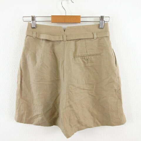 【中古】ミラオーウェン Mila Owen キュロット ショートパンツ タック リネン混 茶 1 *T133 レディース 【ベクトル 古着】 260603 auc-vector-21001601 ブランド古着の買取販売ベクトル サンプル画像2