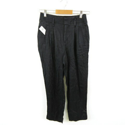 【中古】未使用品 ギャップ GAP アンクルパンツ タック 黒 000 *A110 レディース 【ベクトル 古着】 260605ブランドギャップ GAP表記サイズ000（日本サイズS相当）実寸サイズウエスト：64cm　もも幅：26cm　裾幅：16cm　股上：26cm　股下：59cm　　素材レーヨン100%色黒仕様・ファスナーフライ状態タグ付きの未使用品です。 ※未使用品・新品同様の商品ではございますが、一度は一般の方の手に渡り、個人で保管されていた商品です。 また、保管・陳列時の薄いスレなど微細な状態変化が見られる場合がございます。ご理解の上ご購入ください。商品のお問い合わせの回答を休止しております。＊各商品ページの商品詳細等をご確認の上ご購入ください。【中古】未使用品 ギャップ GAP アンクルパンツ タック 黒 000 *A110 レディース 【ベクトル 古着】 260605状態ランク　”S”詳細については、下記および「状態ランクについて」ページをご覧ください。未使用・新品の商品ほぼ新品同様の商品使用感が少なく、かなり状態の良い商品使用感はあるが、傷や汚れの少ない商品使用感の他、傷や汚れが見られる商品かなり大きな傷みがある難あり商品※S〜CランクはUSED品となりますので、使用感をご理解の上でご入札下さい。状態ランクについてinformationブランドギャップ GAP表記サイズ000（日本サイズS相当）実寸サイズウエスト：64cm　もも幅：26cm　裾幅：16cm　股上：26cm　股下：59cm　　素材レーヨン100%色黒仕様・ファスナーフライ状態タグ付きの未使用品です。 ※未使用品・新品同様の商品ではございますが、一度は一般の方の手に渡り、個人で保管されていた商品です。 また、保管・陳列時の薄いスレなど微細な状態変化が見られる場合がございます。ご理解の上ご購入ください。商品のお問い合わせの回答を休止しております。＊各商品ページの商品詳細等をご確認の上ご購入ください。本商品は一点物です他サイトや店舗にて販売している商品です。多少のお時間差にて欠品になることもございます。予めご了承頂ますようお願い致します。ベクトル・サイズガイドはこちらこの商品と同じブランドの商品を見る
