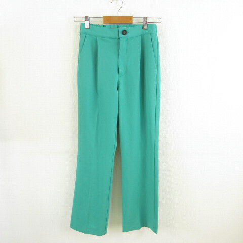 アンナケリー AnnaKerry ロング パンツ スラックス 緑 38 *A128 レディース  260608