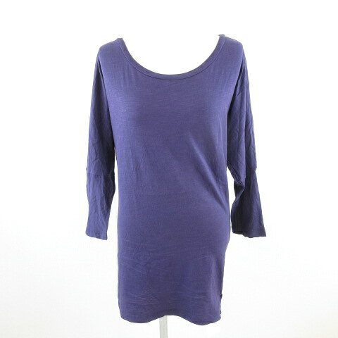 ベルベット VELVET BY GRAHAM & SPENCER カットソー チュニック ドルマン 長袖 紫 S *A217 レディース  260611