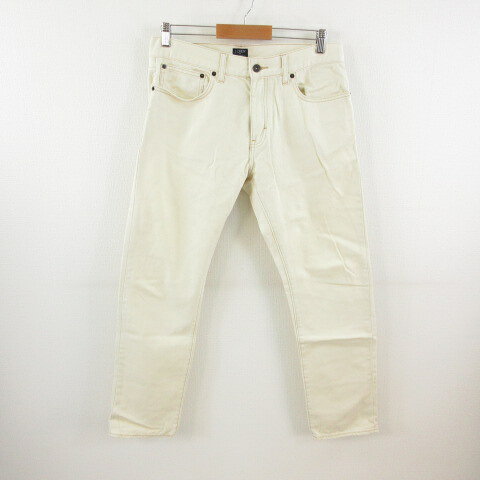 [Used] J.CREW Denim Pants Jeans Long Tapered Off-White White 32x30 *T413 Men's [Vector Used Clothing] 260619