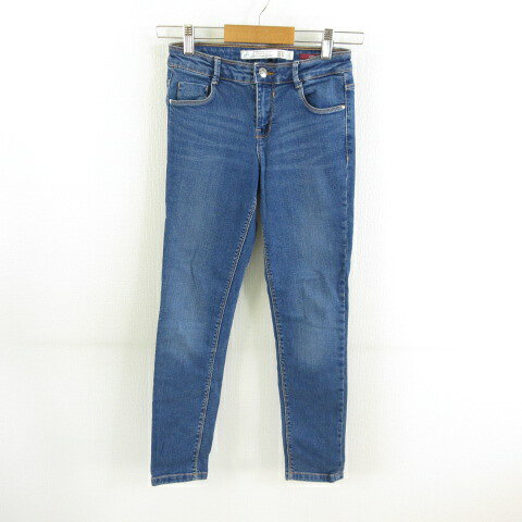 [Used] ZARA Trafaluc Denim Pants Jeans Skinny Stretch Blue 34 *A353 Women's [Vector Used Clothing] 260619
