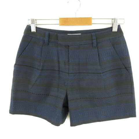 【中古】グローバルワーク GLOBAL WORK ショートパンツ 総柄 紺 緑 M *T738 レディース 【ベクトル 古着】 260709 auc-vector-21106028 ブランド古着の買取販売ベクトル パッケージ画像