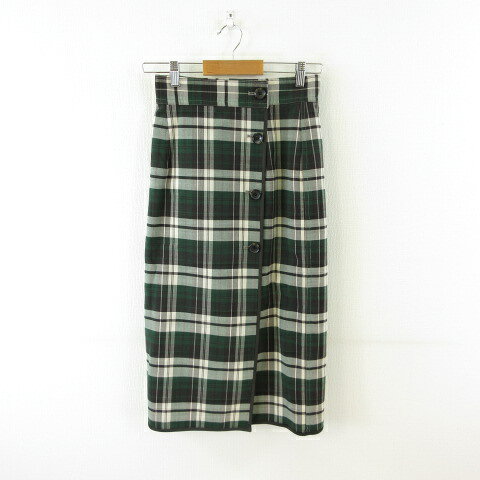【中古】ロペピクニック ROPE Picnic ラップスカート ミディ丈 リバーシブル チェック グレー 緑 36 *A66 レディース 【ベクトル 古着】 260804 auc-vector-21177222 ブランド古着の買取販売ベクトル パッケージ画像