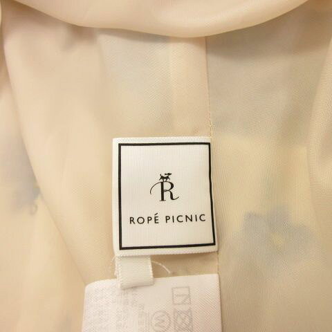 【中古】ロペピクニック ROPE Picnic フレア ワンピース ミモレ丈 長袖 花柄 ベージュ 青 38 *A183 レディース 【ベクトル 古着】 260817 auc-vector-21241976 ブランド古着の買取販売ベクトル サンプル画像3