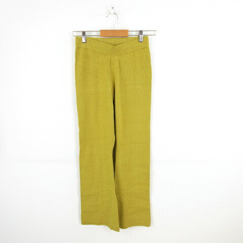 【中古】リエディ Re:EDIT リブ ニット パンツ ロング 黄緑 M *A398 レディース 【ベクトル 古着】 260903 auc-vector-21241951 ブランド古着の買取販売ベクトル パッケージ画像