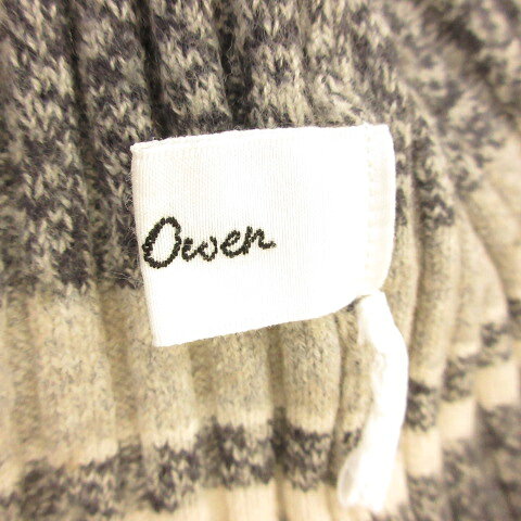 【中古】ミラオーウェン Mila Owen ニット ワンピース ミモレ丈 長袖 ボーダー グレー *A440 レディース 【ベクトル 古着】 260908 auc-vector-21258741 ブランド古着の買取販売ベクトル サンプル画像3