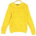 【中古】グラマラスガーデン GLAMOROUS GARDEN シャギー ニット セーター 長袖 F イエロー kz9978 レディース 【ベクトル 古着】 24...
