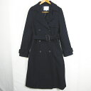 【中古】スプリーカラー thpry+color トレンチコート ベルト付き ウール 36 ネイビー kz9988 レディース 【ベクトル 古着】 241128(4)
