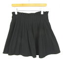 【中古】ザラウーマン ZARA WOMAN ギャザー ミニ スカート キュロット ストレッチ レーヨン M ブラック 4886/260 kz10087 レディー...