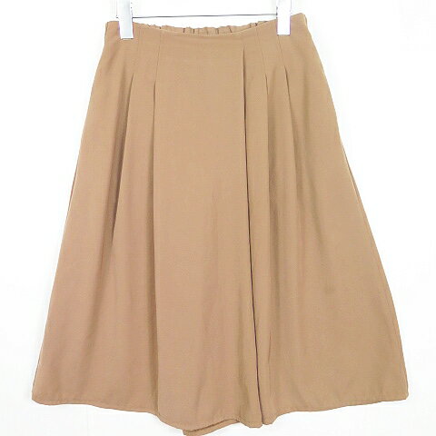 【中古】ビス ViS スカーチョ ワイドパンツ M ベージュ 2sa6519 レディース 【ベクトル 古着】 250401