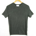 【中古】ユナイテッドアローズ UNITED ARROWS ニット カットソー Tシャツ 半袖 シルク コットン カーキ kz11566 レディース 【ベクトル 古着】 250502