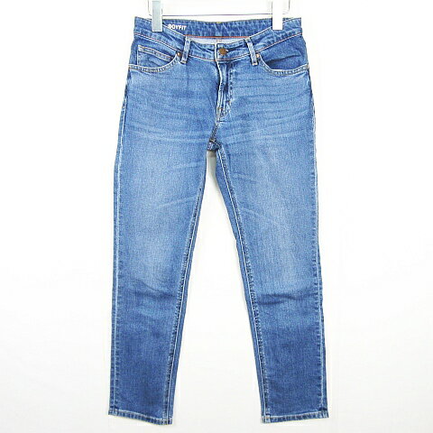 Capri Pants - 【中古】無印良品 良品計画 BOYFIT デニム パンツ ジーンズ ストレッチ 23 ライトブルー ウォッシュ加工 kz14914 レディース 【ベクトル 古着】 260331
