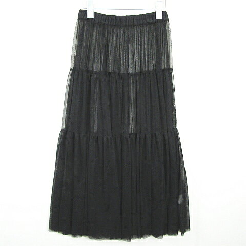 【中古】ロペピクニック ROPE Picnic チュール スカート ロング丈 38 ブラック kz15120 レディース 【ベクトル 古着】 260416 auc-vector-20872378 ブランド古着の買取販売ベクトル パッケージ画像