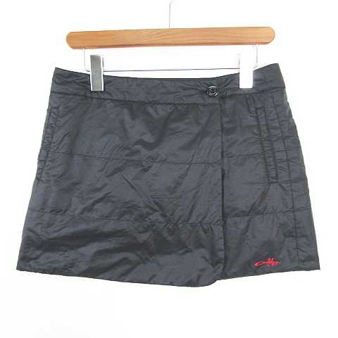 【中古】オークリー OAKLEY ゴルフ ウェア 中綿 ラップ スカート ミニ丈 M ブラッ...