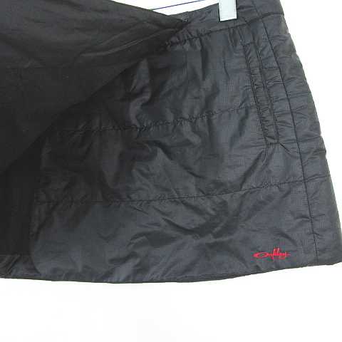 【中古】オークリー OAKLEY ゴルフ ウェア 中綿 ラップ スカート ミニ丈 M ブラッ...