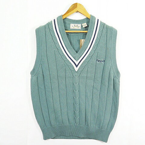 【中古】未使用品 アイゾッド IZOD ニット ベスト コットン L グリーン 2sa7778 メンズ 【ベクトル 古着】 260821表記サイズL実寸サイズ肩幅：44cm　身幅：57cm　着丈：70cm　　素材コットン100%色グリーン状態タグ付きの未使用保管品です。 保管・陳列時の薄いスレなど微細な状態変化が見られる場合がございます。 ※あくまでも中古品ですので掲載写真や記載内容をご確認いただき、ご理解の上ご購入ください。備考商品画像はできる限り現品を再現するように心がけておりますが、ご利用のモニターにより実物と多少異なる場合がございます。商品のお問い合わせの回答を休止しております。＊各商品ページの商品詳細等をご確認の上ご購入ください。【中古】未使用品 アイゾッド IZOD ニット ベスト コットン L グリーン 2sa7778 メンズ 【ベクトル 古着】 260821状態ランク　”S”詳細については、下記および「状態ランクについて」ページをご覧ください。未使用・新品の商品ほぼ新品同様の商品使用感が少なく、かなり状態の良い商品使用感はあるが、傷や汚れの少ない商品使用感の他、傷や汚れが見られる商品かなり大きな傷みがある難あり商品※S〜CランクはUSED品となりますので、使用感をご理解の上でご入札下さい。状態ランクについてinformation表記サイズL実寸サイズ肩幅：44cm　身幅：57cm　着丈：70cm　　素材コットン100%色グリーン状態タグ付きの未使用保管品です。 保管・陳列時の薄いスレなど微細な状態変化が見られる場合がございます。 ※あくまでも中古品ですので掲載写真や記載内容をご確認いただき、ご理解の上ご購入ください。備考商品画像はできる限り現品を再現するように心がけておりますが、ご利用のモニターにより実物と多少異なる場合がございます。商品のお問い合わせの回答を休止しております。＊各商品ページの商品詳細等をご確認の上ご購入ください。本商品は一点物です他サイトや店舗にて販売している商品です。多少のお時間差にて欠品になることもございます。予めご了承頂ますようお願い致します。ベクトル・サイズガイドはこちらこの商品と同じブランドの商品を見る