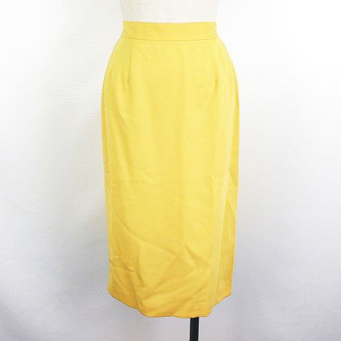 【中古】未使用品 Saint Joie ナイガイ スカート ボトムス ロング丈 タイト ウール 63-90 イエロー ※EKM レディース 【ベクトル 古着】 220928