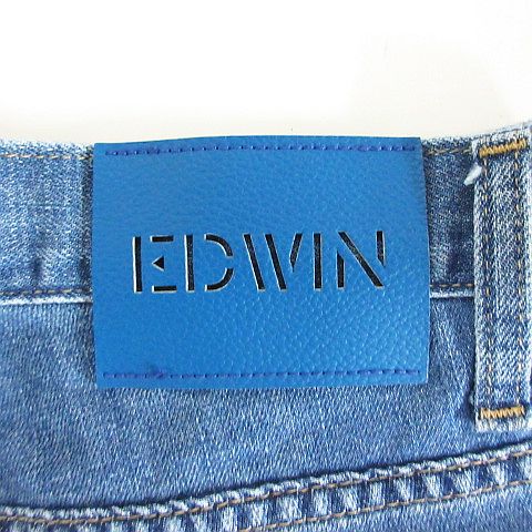 【中古】エドウィン EDWIN GECN03 デニム ジーンズ ボトムス テーパード ユーズド加工 33 インディゴブルー ※EKM メンズ 【ベクトル 古着】 231107