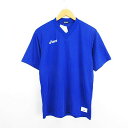 【中古】未使用品 アシックス asics Tシャツ カットソー 半袖 Vネック ロゴ サンプル M ブルー スポーツウェア ※EKM メンズ 【ベクトル 古着】...