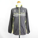 【中古】ルコックスポルティフ le coq sportif ジャンパー ブルゾン ウィンドブレーカー 長袖 ジップアップ ロゴ O ブラウン×イエロー スポーツ...