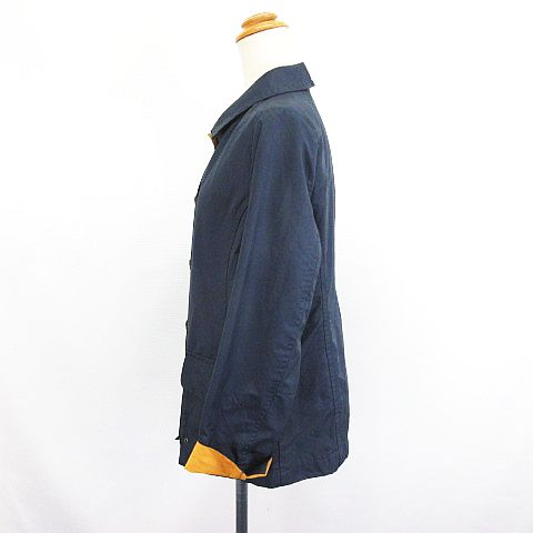 【中古】ゴールデンベア GOLDEN BEAR ステンカラーコート アウター 長袖 ショート丈 M ダークグレー ※EKM レディース 【ベクトル 古着】 241015