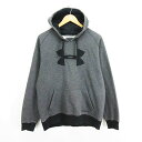 【中古】アンダーアーマー UNDER ARMOUR MBB6325 パーカー トップス 長袖 ロゴ 裏起毛 MD グレー ※EKM メンズ 【ベクトル 古着】 ...