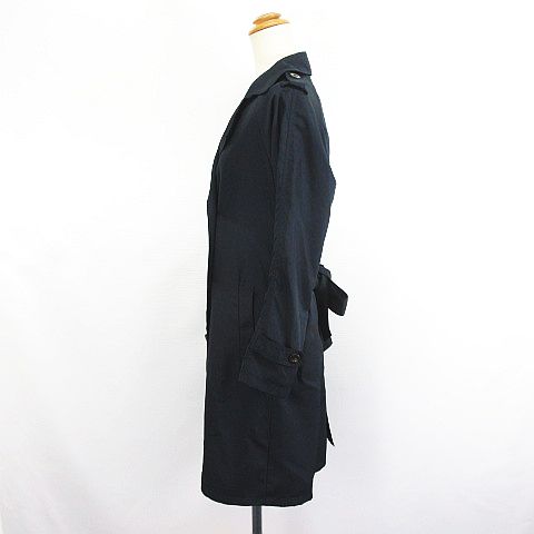 【中古】オリーブデオリーブ OLIVE des OLIVE トレンチコート アウター 長袖 ロング丈 M ネイビー ※EKM レディース 【ベクトル 古着】 241107