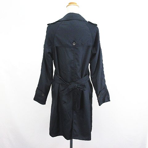 【中古】オリーブデオリーブ OLIVE des OLIVE トレンチコート アウター 長袖 ロング丈 M ネイビー ※EKM レディース 【ベクトル 古着】 241107