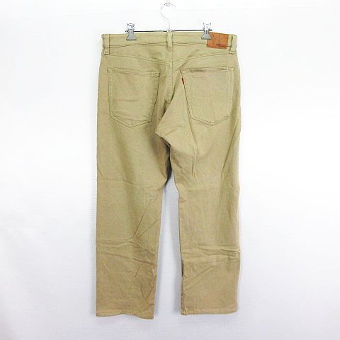 【中古】ボブソン BOBSON CHESSKING CH0232 パンツ ボトムス ストレート ウール混 ストレッチ 36 ベージュ ※EKM メンズ 【ベクトル 古着】 250108