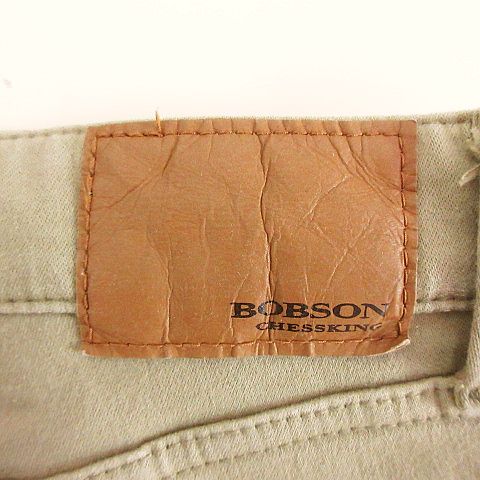【中古】ボブソン BOBSON CHESSKING CH0232 パンツ ボトムス ストレート ウール混 ストレッチ 36 ベージュ ※EKM メンズ 【ベクトル 古着】 250108