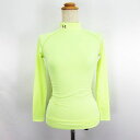 【中古】アンダーアーマー UNDER ARMOUR WCM8128G インナーシャツ 長袖 モックネック ロゴ ストレッチ SM レモンイエロー スポーツウェア...