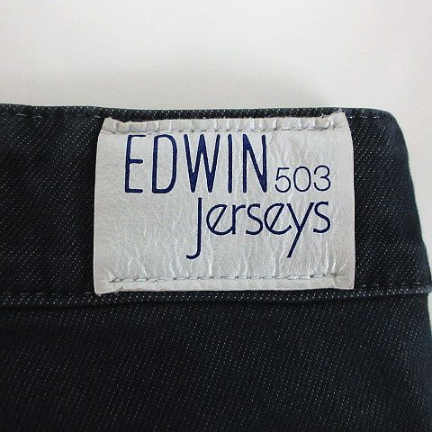 【中古】エドウィン EDWIN 503 Jerseys ER077L パンツ ボトムス トラウザー テーパード ストレッチ S ネイビー ※EKM レディース 【ベクトル 古着】 250206