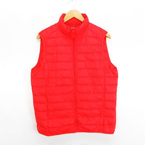 【中古】ユニクロ UNIQLO ダウンベスト アウター ジップアップ L レッド ※EKM メンズ 【ベクトル 古着】 250206 【中古】ユニクロ UNIQLO ダウンベスト アウター ジップアップ L レッド ※EKM メンズ 【ベクトル 古着】 250206