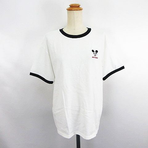 【中古】未使用品 コルザ COLZA ×ディズニー Disney Tシャツ カットソー 半袖 クルーネック ミッキーマウス 刺繍 L ホワイト ※EKM レディース 【ベクトル 古着】 250413 【中古】未使用品 コルザ COLZA ×ディズニー Disney Tシャツ カットソー 半袖 クルーネック ミッキーマウス 刺繍 L ホワイト ※EKM レディース 【ベクトル 古着】 250413