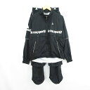 【中古】ルコックスポルティフ le coq sportif QG7025CP セットアップ 上下 レインウェア ジャケット 2WAY 長袖 五分袖 ジップアップ...